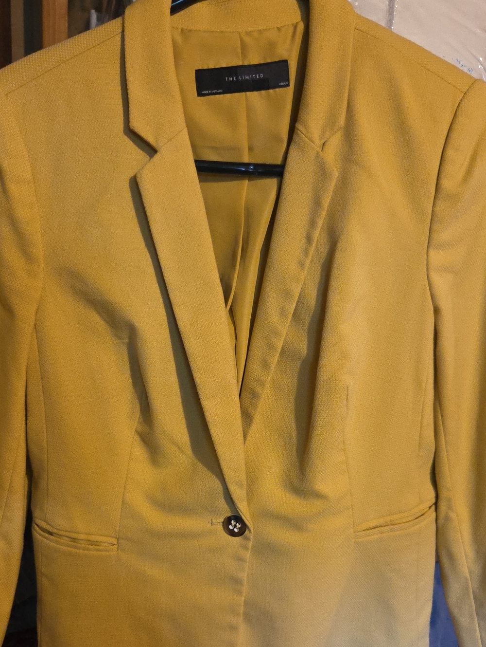 The Limited Women's Yellow Blazer Size Medium